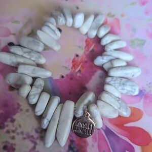 Kinsley Armelle Cream Stone Bracelet